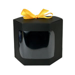 Pack of 12 Black Hexagon Kraft Gift Boxes