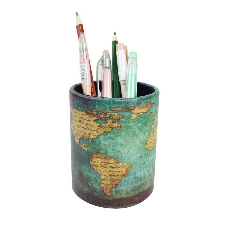 Pen Stand - World Map