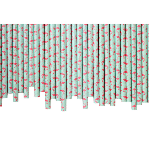 Flamingo Paper Straw