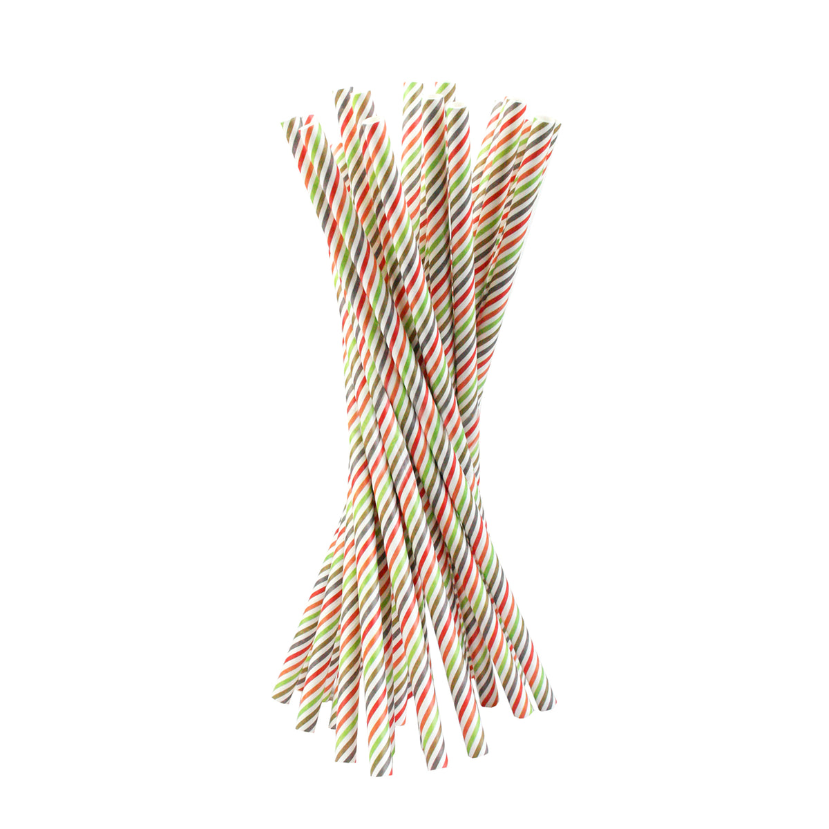 Multi Stripes Paper Straw