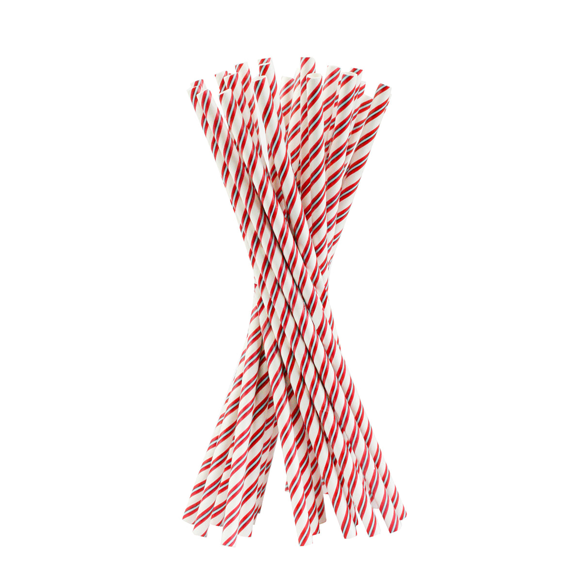 Red Stripes Paper Straw