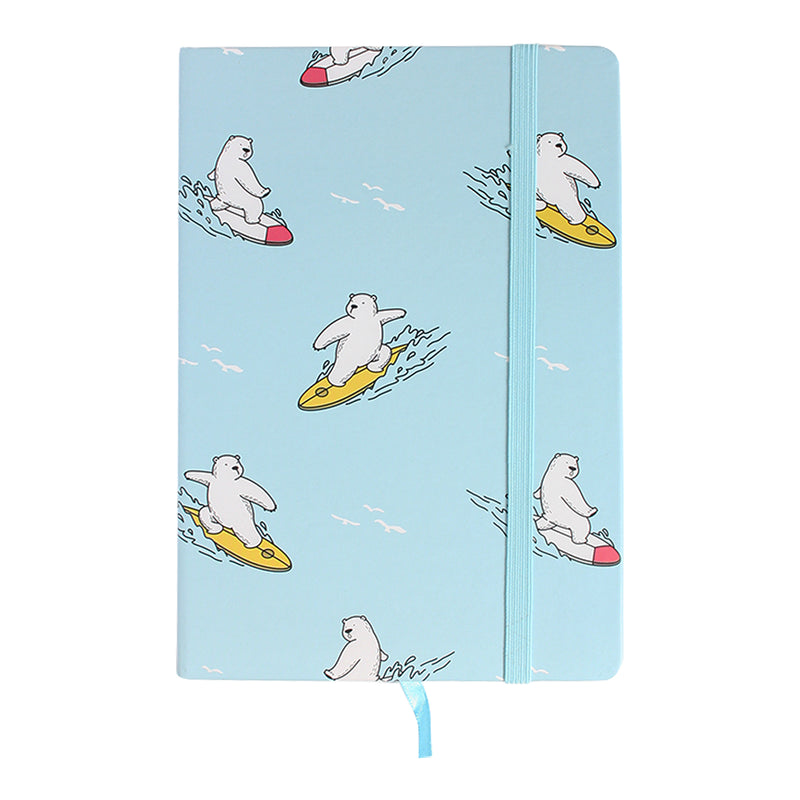 A5 Polar Bear Notebook - Blue