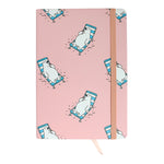 A5 Polar Bear Notebook - Pink