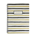 B5 , A5 , A7 Black & Gold Doodle Notebook - Set of 3