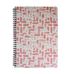 B5 Printed Notebook - Pink / White