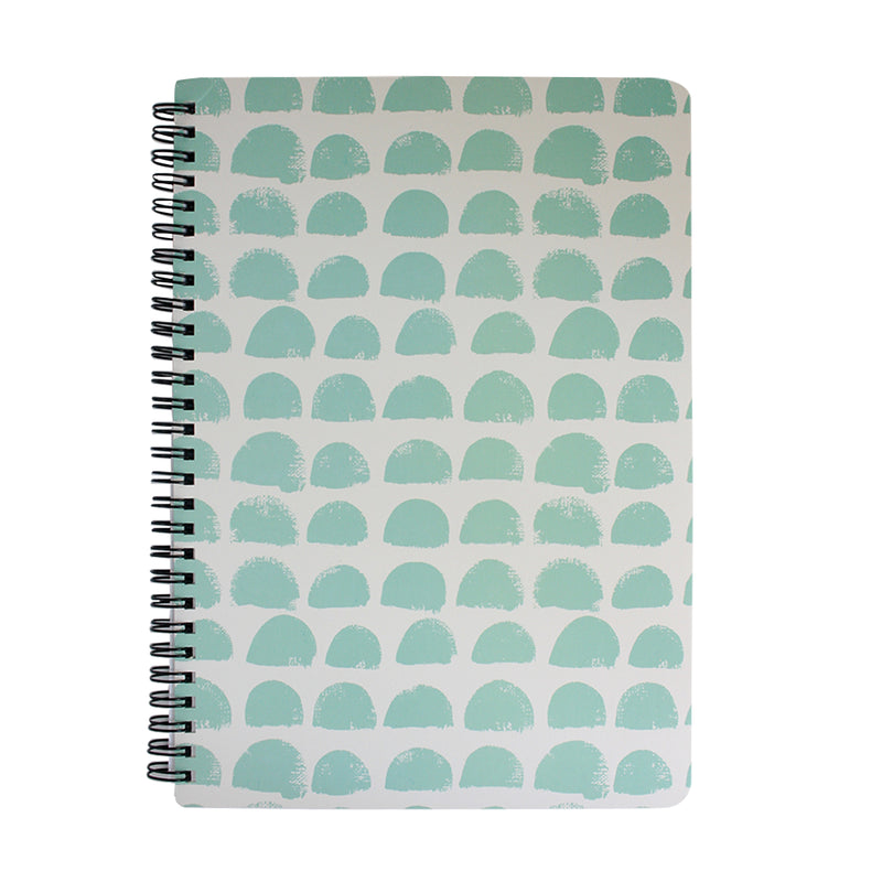 B5 Printed Notebook - Blue / White