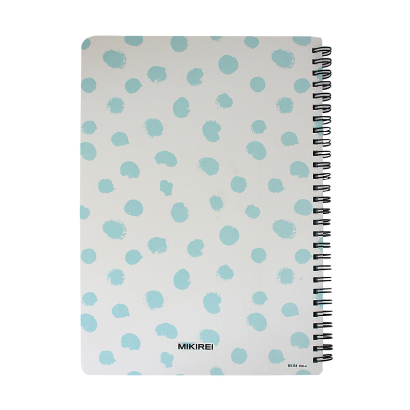 B5 Printed Notebook - White / Blue