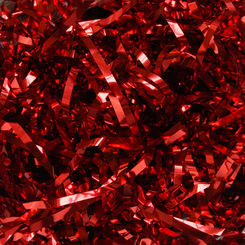 Metallic Shredded Paper - Red