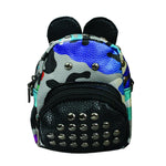 Camouflage Studded Backpack
